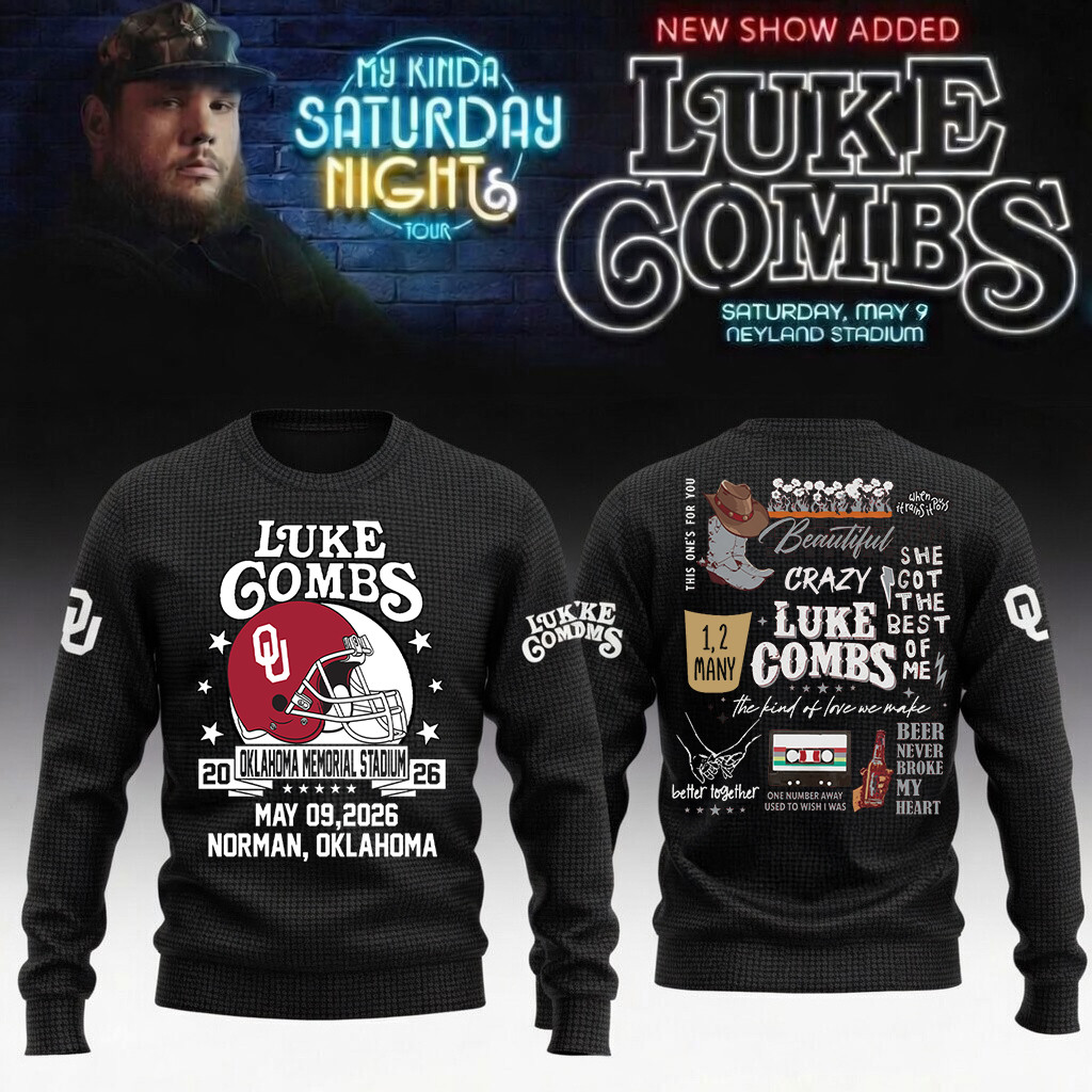 Oklahoma x LC My Kinda Saturday Night Tour Sweatshirt Music Lover Gift For Boyfriend