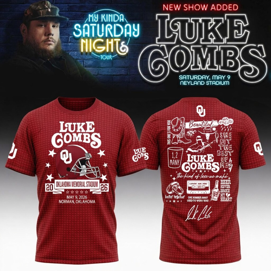 Oklahoma x Luke Combs My Kinda Saturday Night Tour T-Shirt Best Fan Merch Gift For Brother