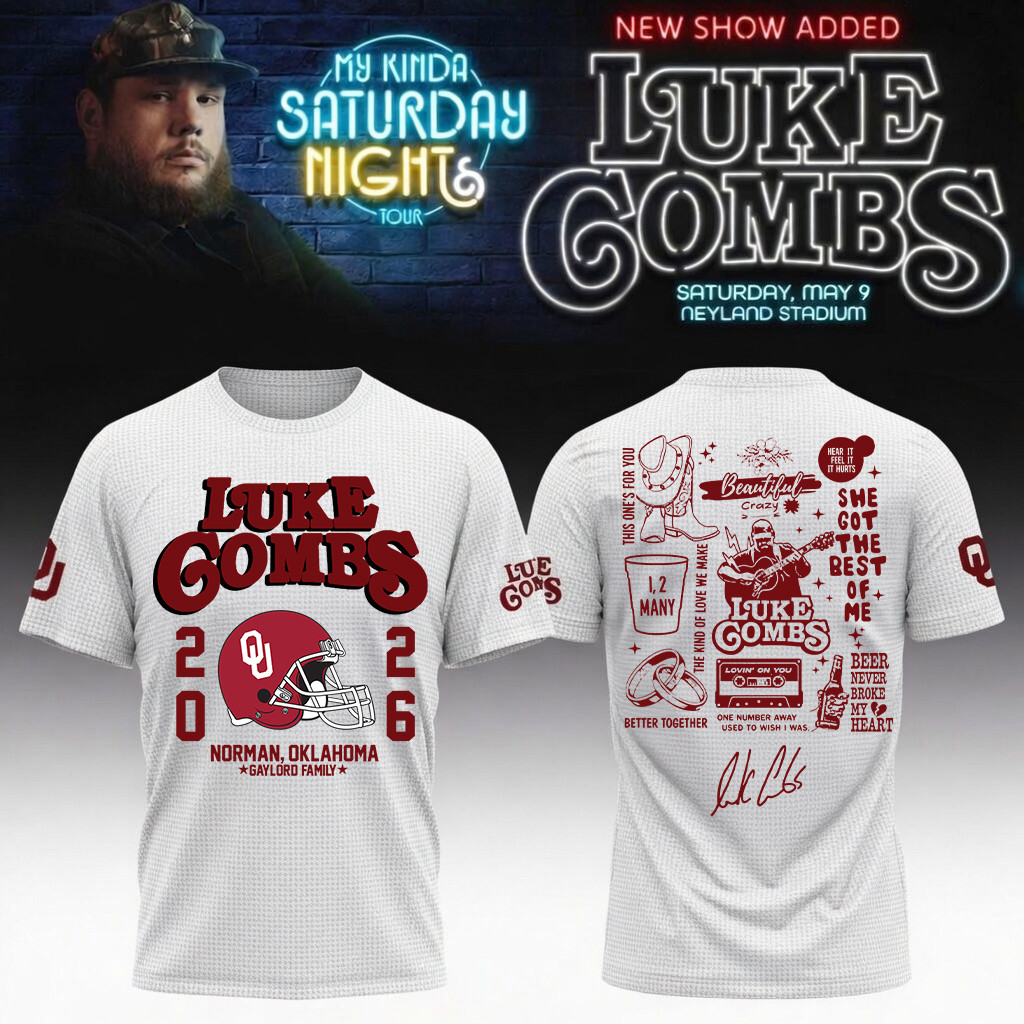 Oklahoma x Luke Combs My Kinda Saturday Night Tour T-Shirt Great Gift For Country Music Lovers