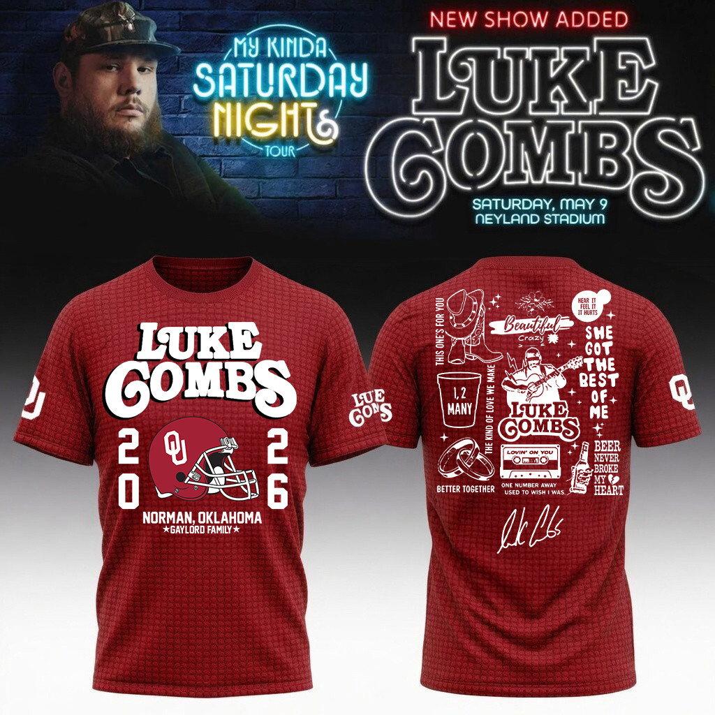 Oklahoma x Luke Combs My Kinda Saturday Night Tour T-Shirt Great Gift For Music Lovers
