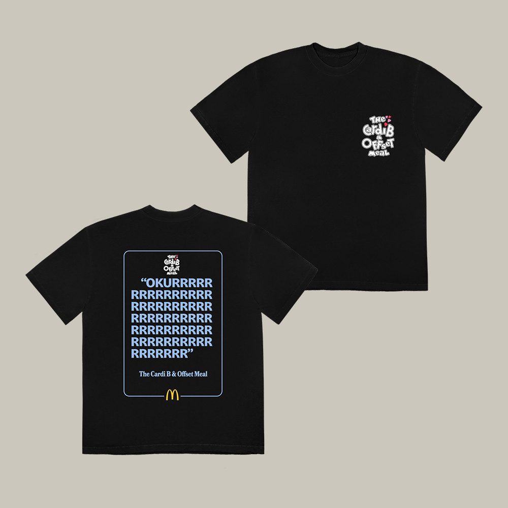 Okurr The Cardi B And Offset Meal T-Shirt Mc Donald Cardi B Clothes Fan Gift For Friends