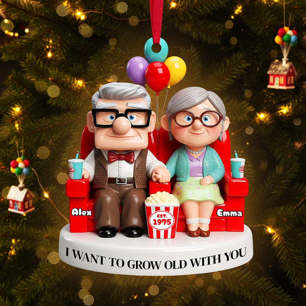 Old Couple Ornament - Personalized Gifts For Couple - Xmas Ornament Gift Old Couple Ornament - Personalized Gifts For Couple - Xmas Ornament Gift
