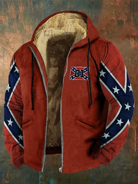 Old Dixie Zip Hoodie Retro Southern Cross Apparel Southern Pride Merch Men's Old Dixie Zip Hoodie Retro Southern Cross Apparel Southern Pride Merch Men's