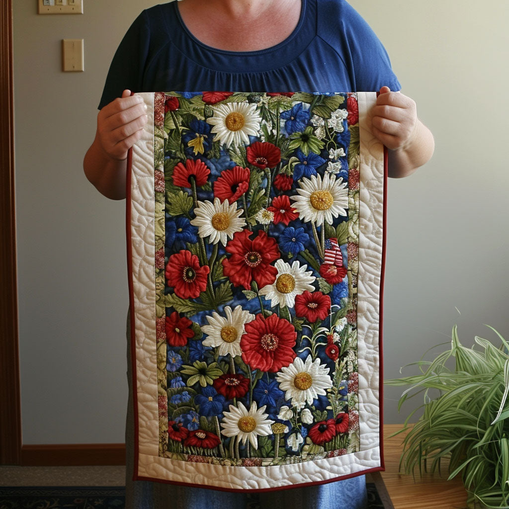 Old Glory Charm Quilted Table Runner Dining Table Decor Gifts For A Patriotic Person