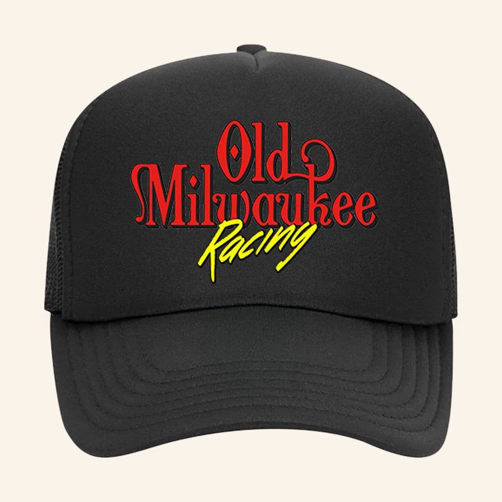 Old Milwaukee Merch Racing Black Trucker Hat Gifts For Racing Lovers Old Milwaukee Merch Racing Black Trucker Hat Gifts For Racing Lovers