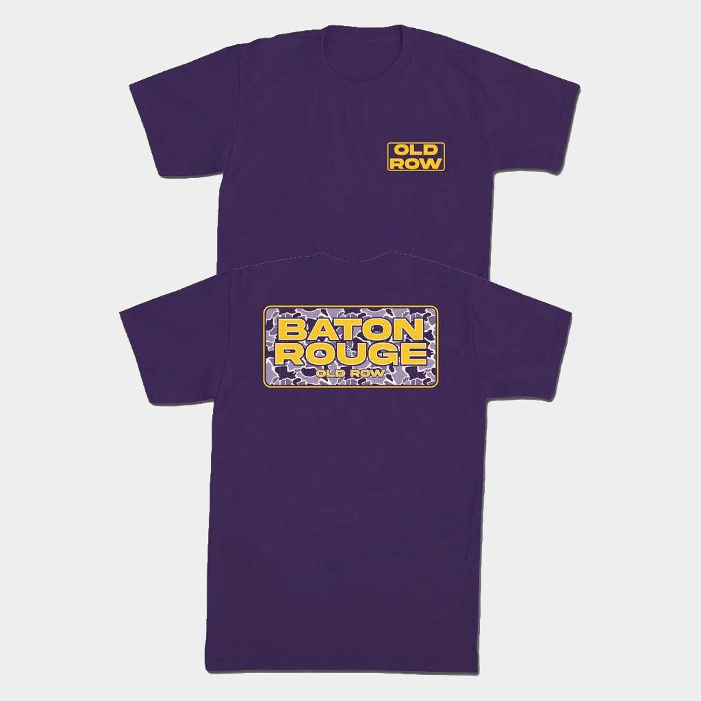 Old Row Merch Baton Rouge Camo T-Shirt Old Row Shirt Gift Ideas For Him