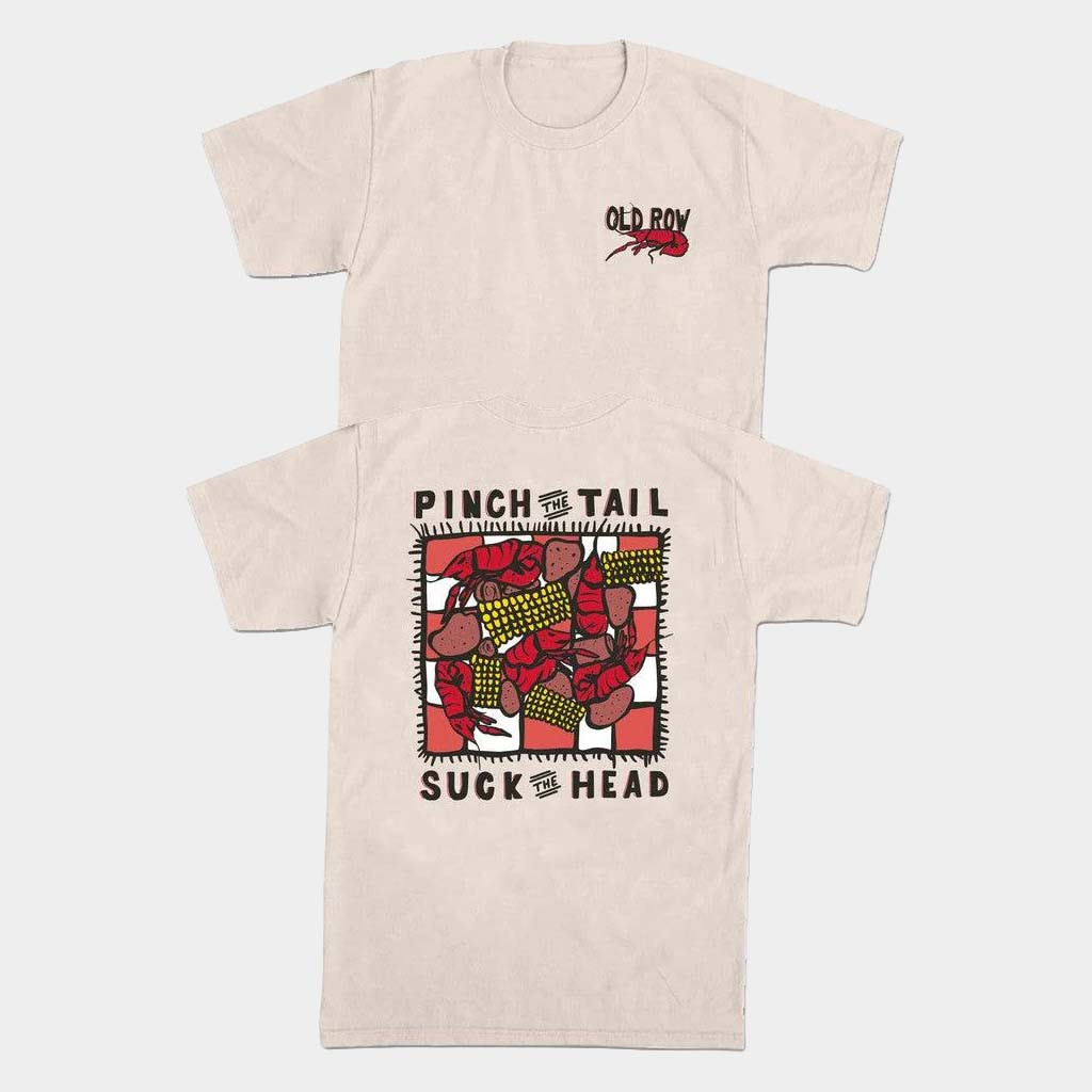 Old Row Merch Crawfish T-Shirt Pinch The Tail Suck The Head Shirt Birthday Gift Ideas For Friends