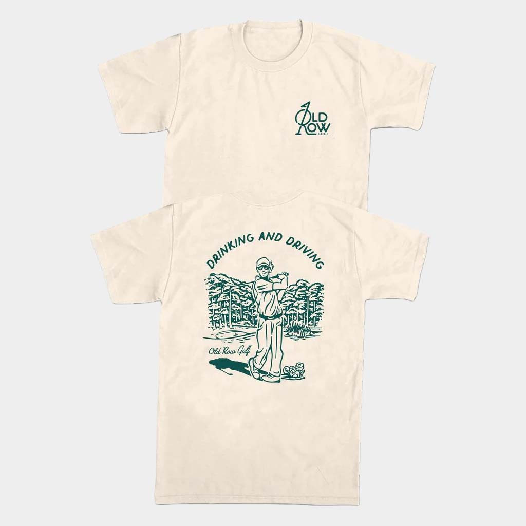 Old Row Merch Drinking And Driving 2 0 T-Shirt Best Gifts For Golfers