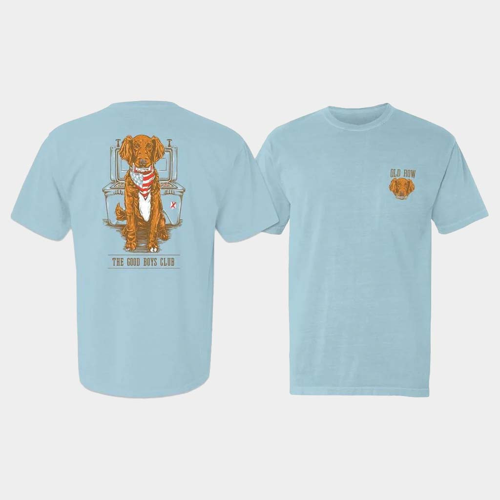 Old Row Merch Good Boys Club USA T-Shirt Birthday Gift Ideas For Dog Lovers