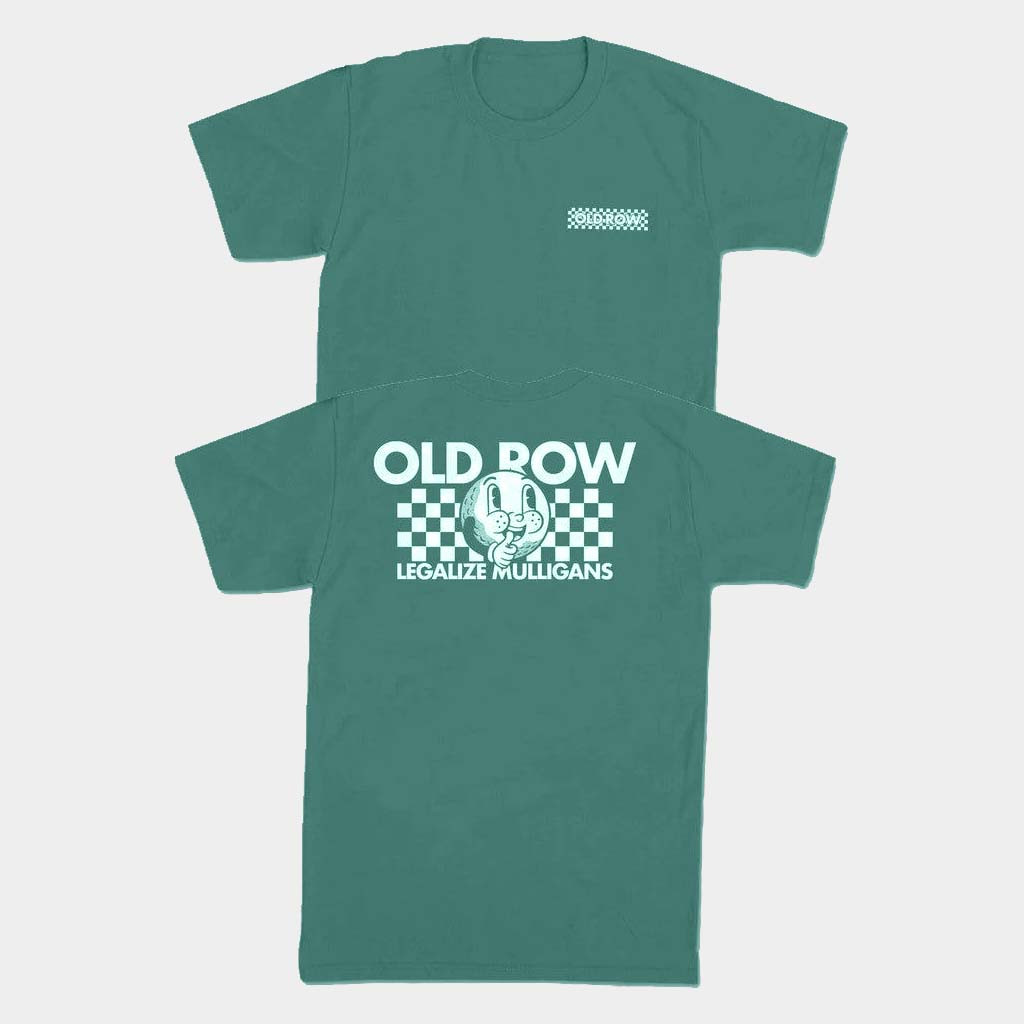 Old Row Merch Legalize Mulligans Checkered T-Shirt Old Row Shirt Birthday Gifts For BFF