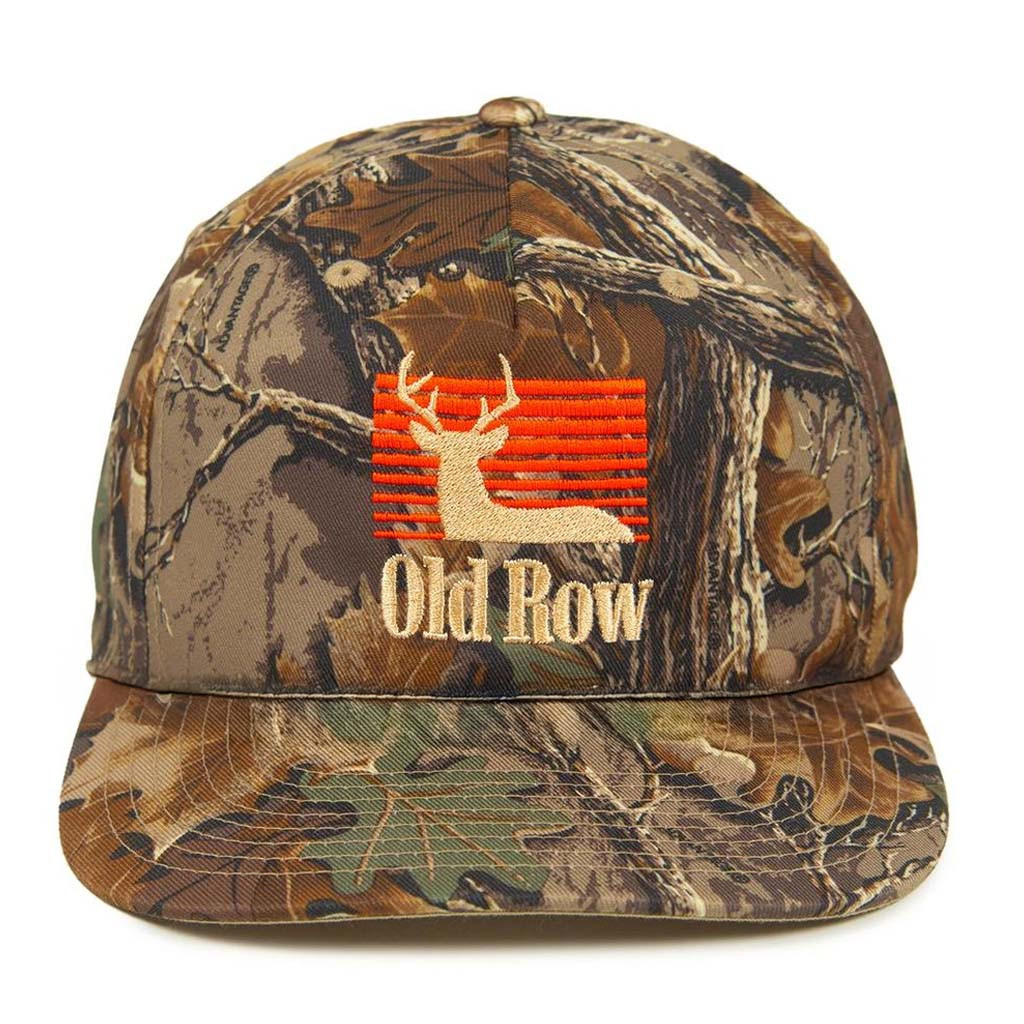 Old Row Merch The Buck Richardson Embroidered Camo Snapback Deer Hunting Hat Gifts For Hunters