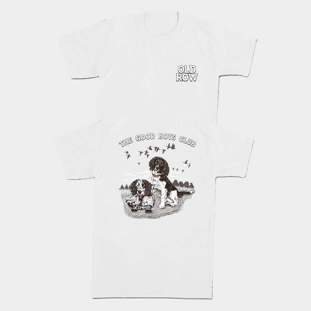 Old Row Merch The Good Boys Club Spaniel T-Shirt Old Row Shirt Birthday Presents For Wife