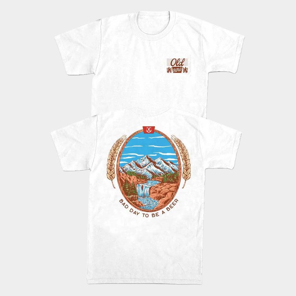 Old Row Merch Vintage Bad Day To Be A Beer T-Shirt Best Birthday Gift For Husband