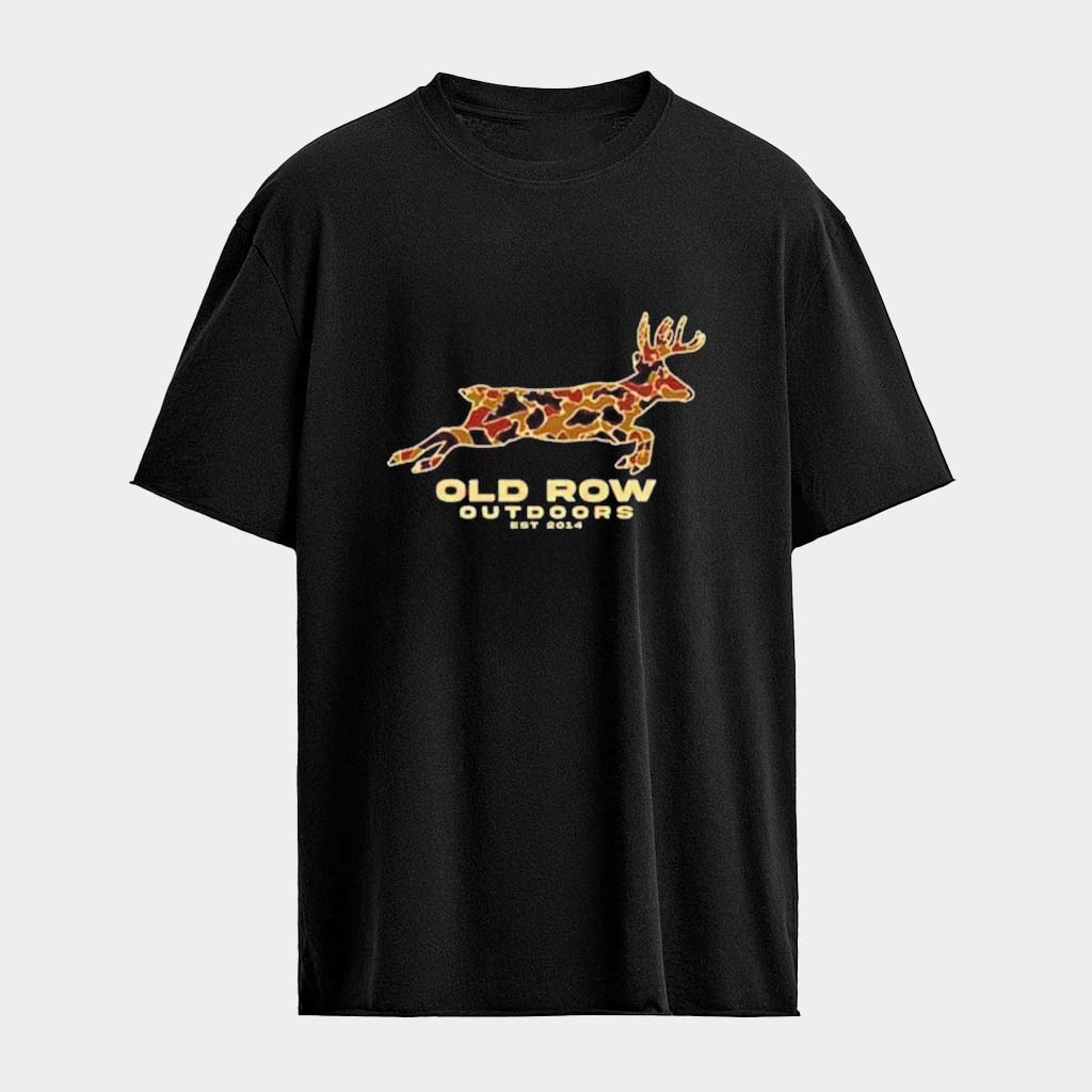 Old Row Outdoors Camo Deer T-Shirt Old Row Merch Gift Ideas For Dad
