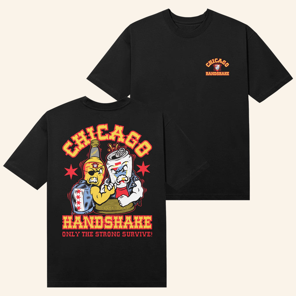 Old Style Beer Merch Chicago Handshake T-Shirt Gifts For Besties Old Style Beer Merch Chicago Handshake T-Shirt Gifts For Besties