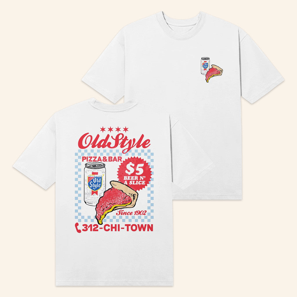 Old Style Beer Merch Color Pizza And Bar T-Shirt Gifts For Besties Old Style Beer Merch Color Pizza And Bar T-Shirt Gifts For Besties