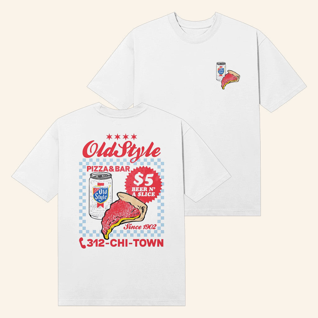 Old Style Beer Merch Color Pizza Bar T-Shirt Gifts For Friends Old Style Beer Merch Color Pizza Bar T-Shirt Gifts For Friends