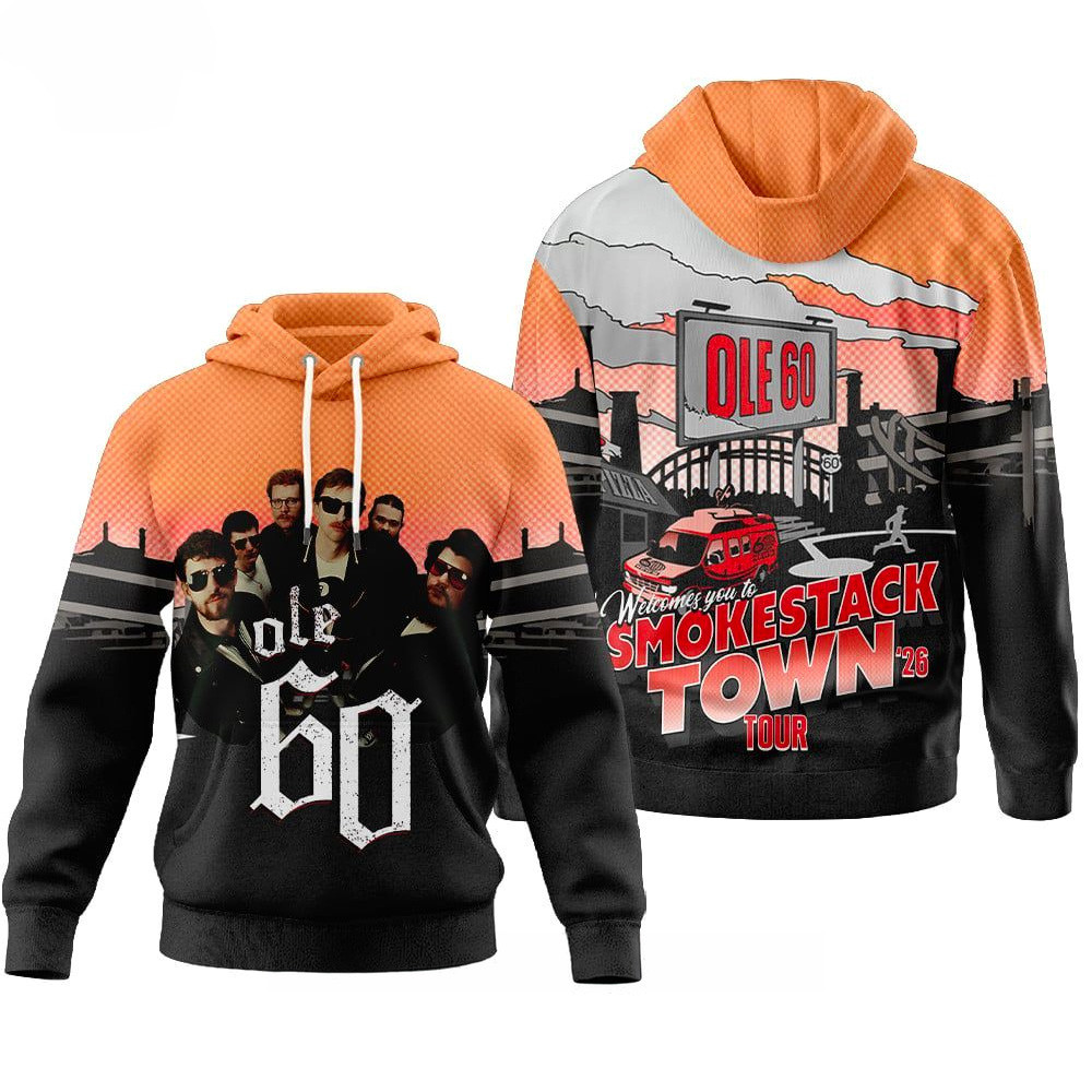 Ole 60 Smokestack Town Tour 2026 Hoodie Ole 60 Merch Music Related Gifts For Guys