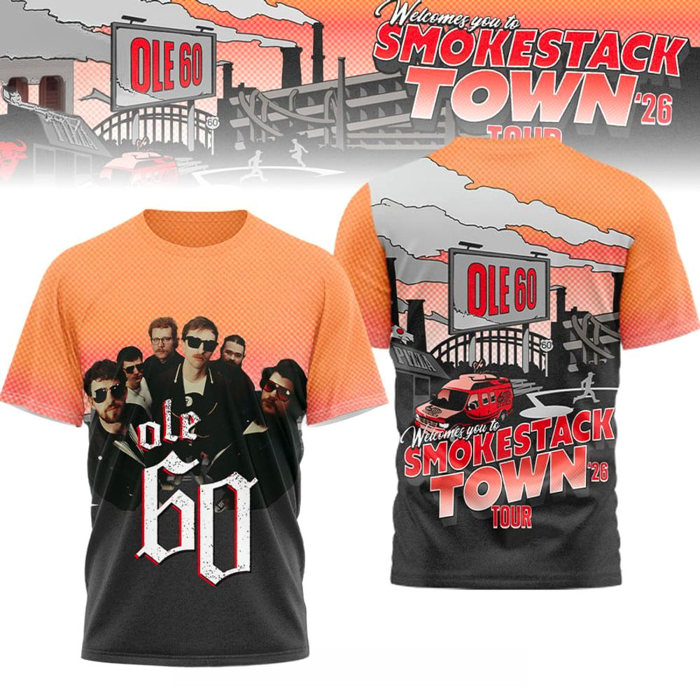 Ole 60 Smokestack Town Tour 2026 Shirt Ole 60 Merch Cool Gifts For Music Lovers