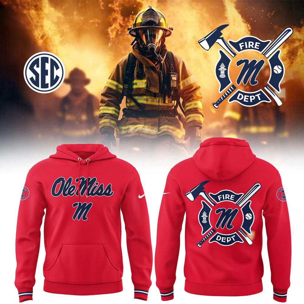 Ole Miss Rebels Baseball x Firefighter Appreciation Night 3D Print Hoodie Gifts For Him