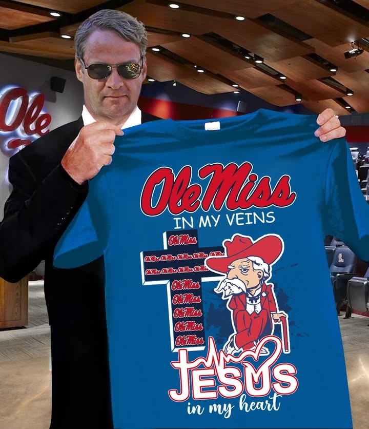 Ole Miss Rebels Faith T-Shirt Jesus In My Heart Shirt Gifts For Fans