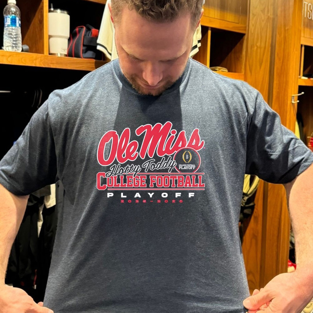 Ole Miss Rebels Hotty Toddy 2025 2026 College Football Playoff T Shirt
