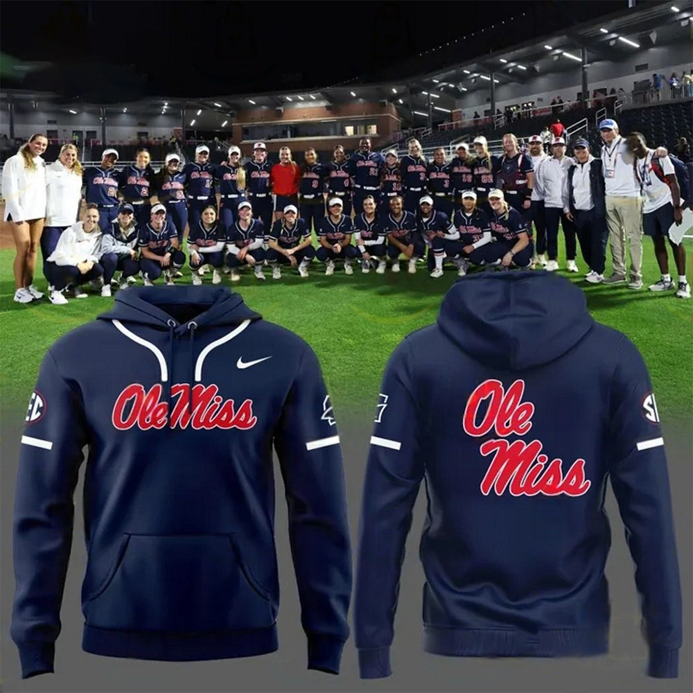 Ole Miss Rebels Softball Uniform 2025 Hoodie Best Gifts For Softball Lovers
