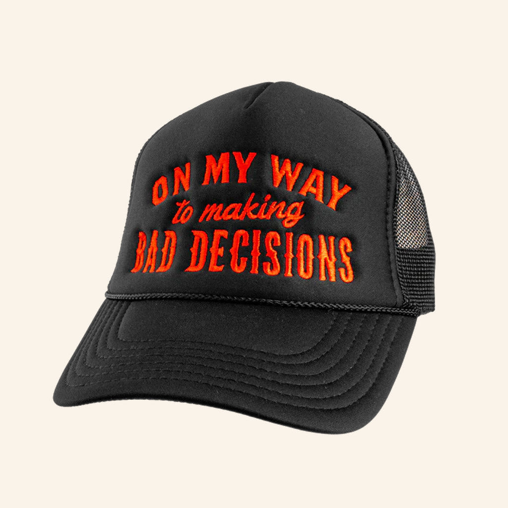 Ole Smoky Merch Bad Decisions Foam Trucker Hat Embroidered Gifts For Brother Ole Smoky Merch Bad Decisions Foam Trucker Hat Embroidered Gifts For Brother