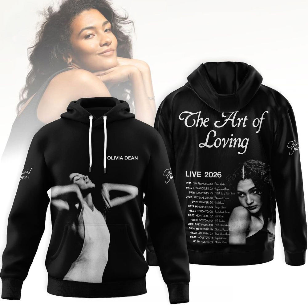 Olivia Dean Live 2026 Hoodie Olivia Dean Merch Presents For Music Lovers
