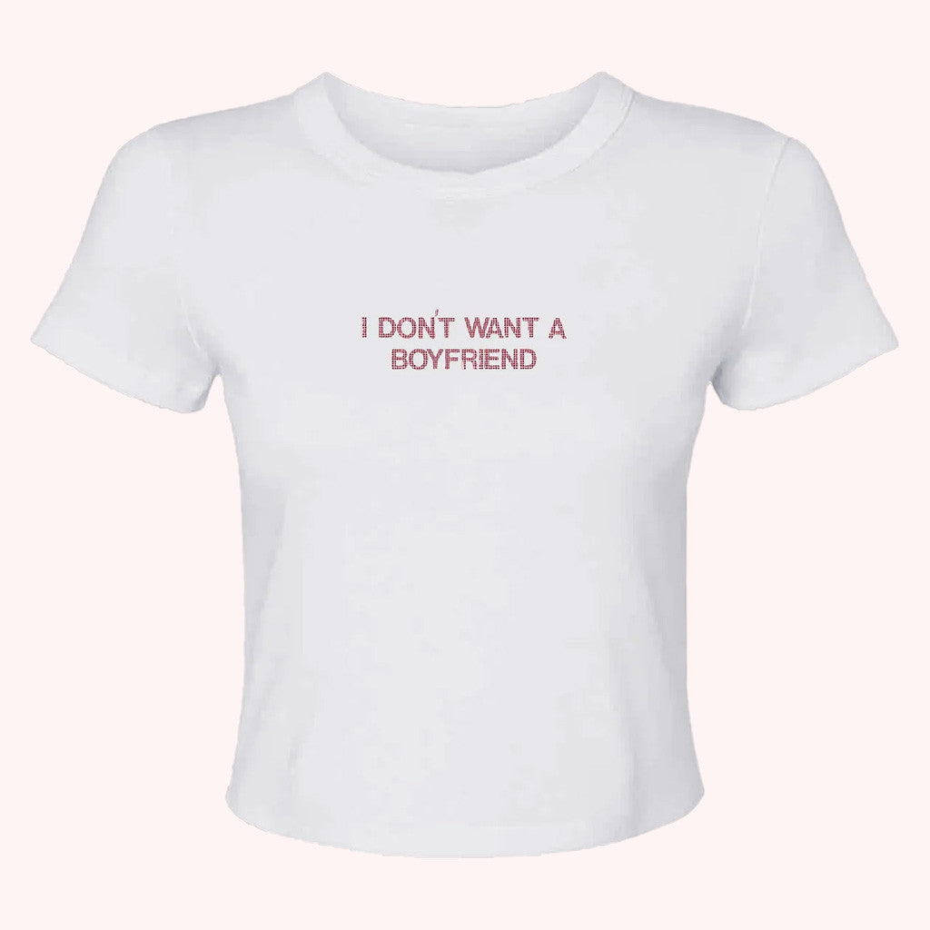 Olivia Dean Merch I Don't Want A Boyfriend Gem Baby Tee Gifts For Girlfriend Olivia Dean Merch I Don't Want A Boyfriend Gem Baby Tee Gifts For Girlfriend