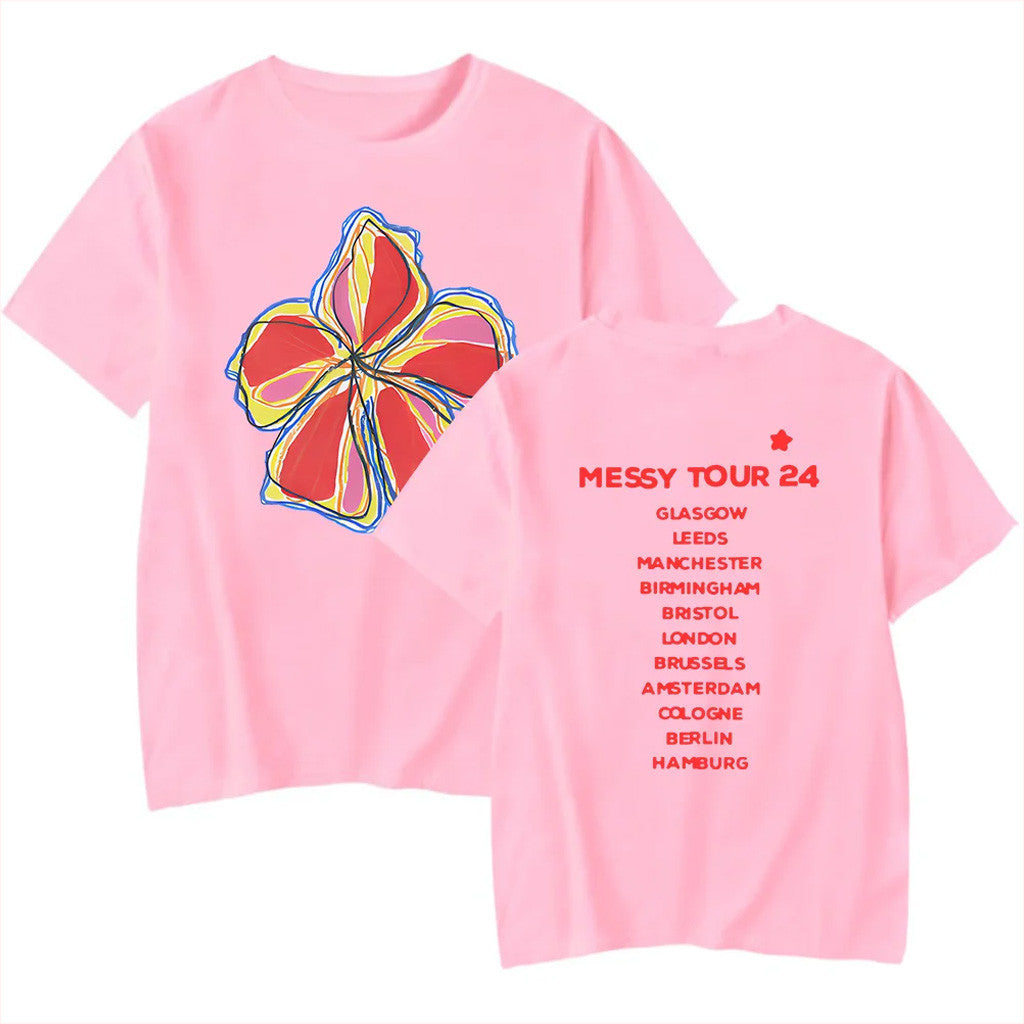 Olivia Dean Merch Messy Tour 24 T-Shirt Gift Ideas For Girlfriend Olivia Dean Merch Messy Tour 24 T-Shirt Gift Ideas For Girlfriend