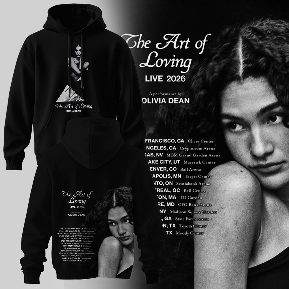 Olivia Dean The Art Of Loving Live 2026 Hoodie Olivia Dean Merch Gifts For Music Fans