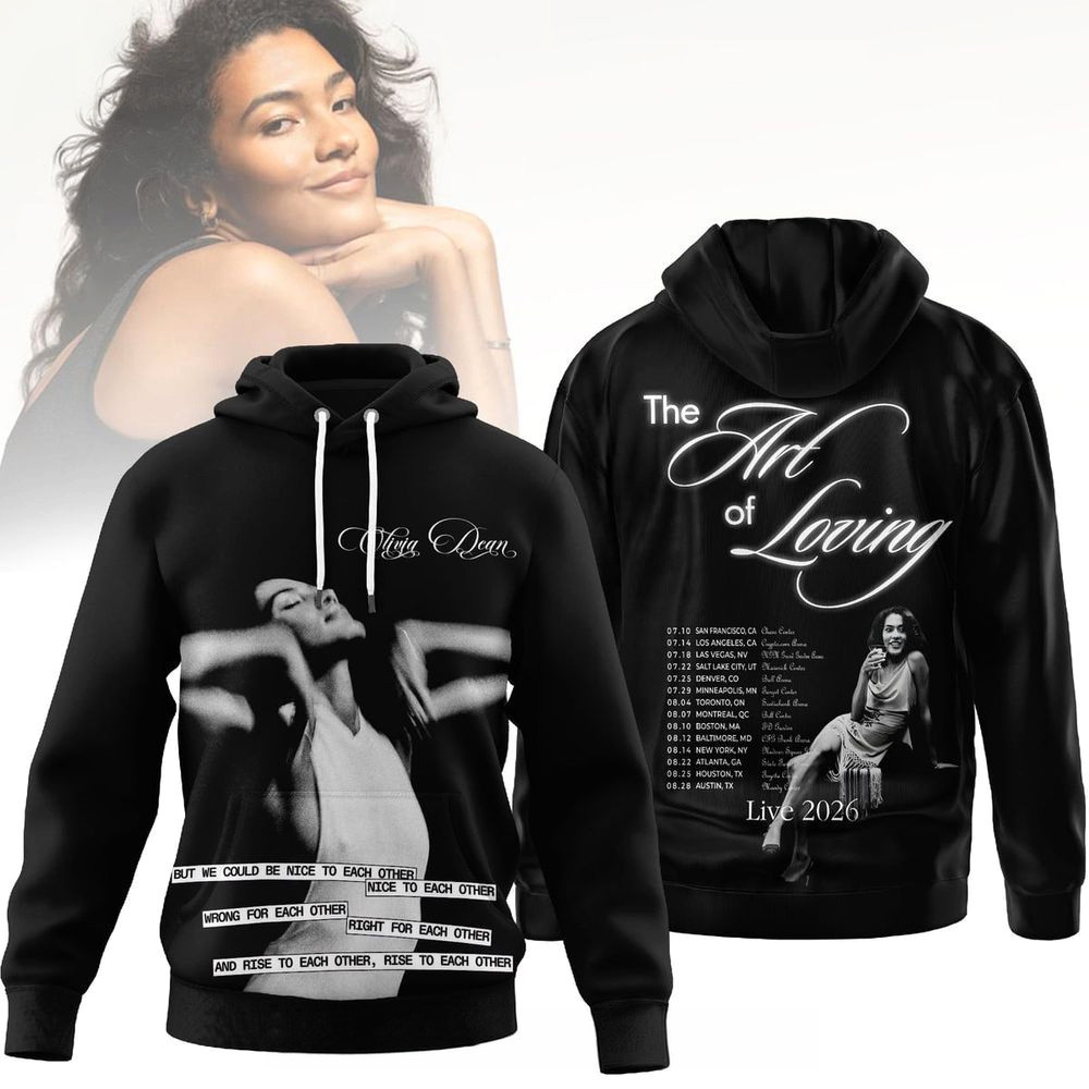Olivia Dean The Art Of Loving Live 2026 Hoodie Olivia Dean Merch Gifts For Music Lovers