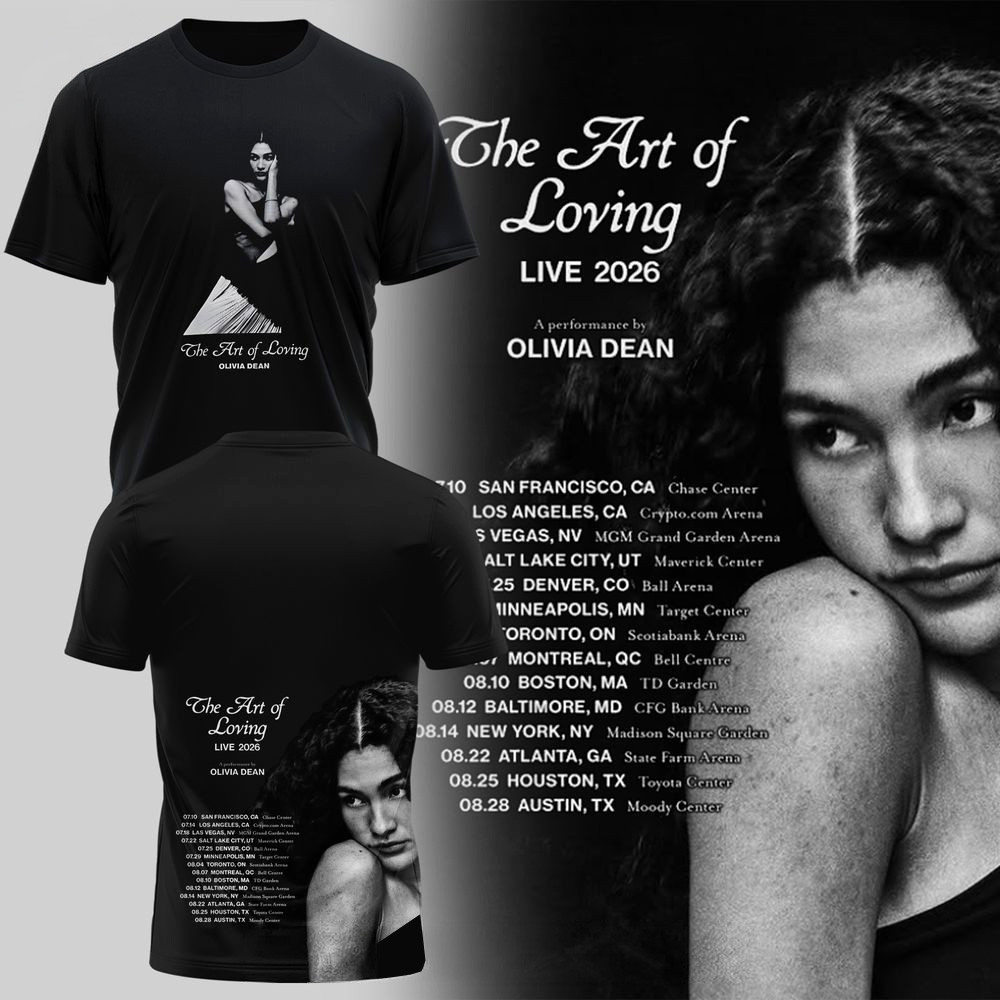 Olivia Dean The Art Of Loving Live 2026 T-Shirt Olivia Dean Merch Gifts For Music Fans