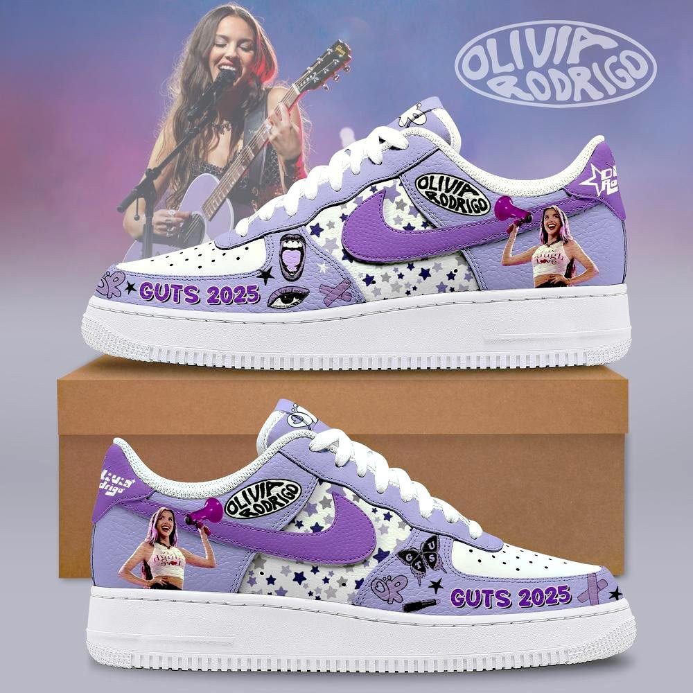 Olivia Rodrigo GUTS 2025 Limited Edition Air Force 1 Gifts For Music Enthusiasts