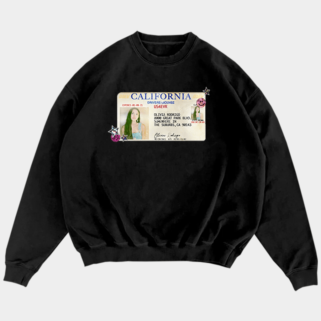 Olivia Rodrigo Merch Drivers License 5 Year Anniversary Sweatshirt Gifts For Music Fans Olivia Rodrigo Merch Drivers License 5 Year Anniversary Sweatshirt Gifts For Music Fans