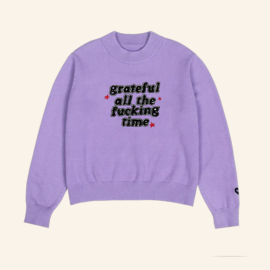 Olivia Rodrigo Merch Grateful All The Fcking Time Sweater Christmas Gifts For Wife