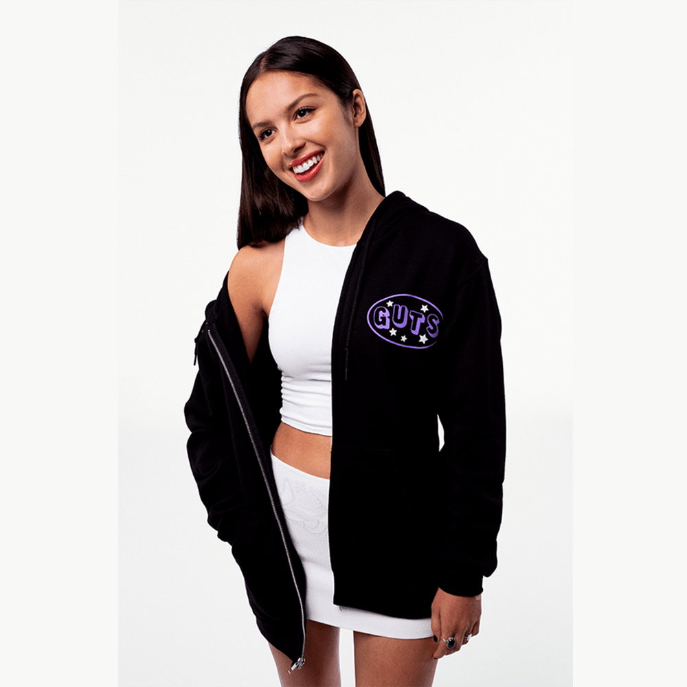 Olivia Rodrigo Merch GUTS Zip Hoodie Music Lovers Gifts For Girlfriend