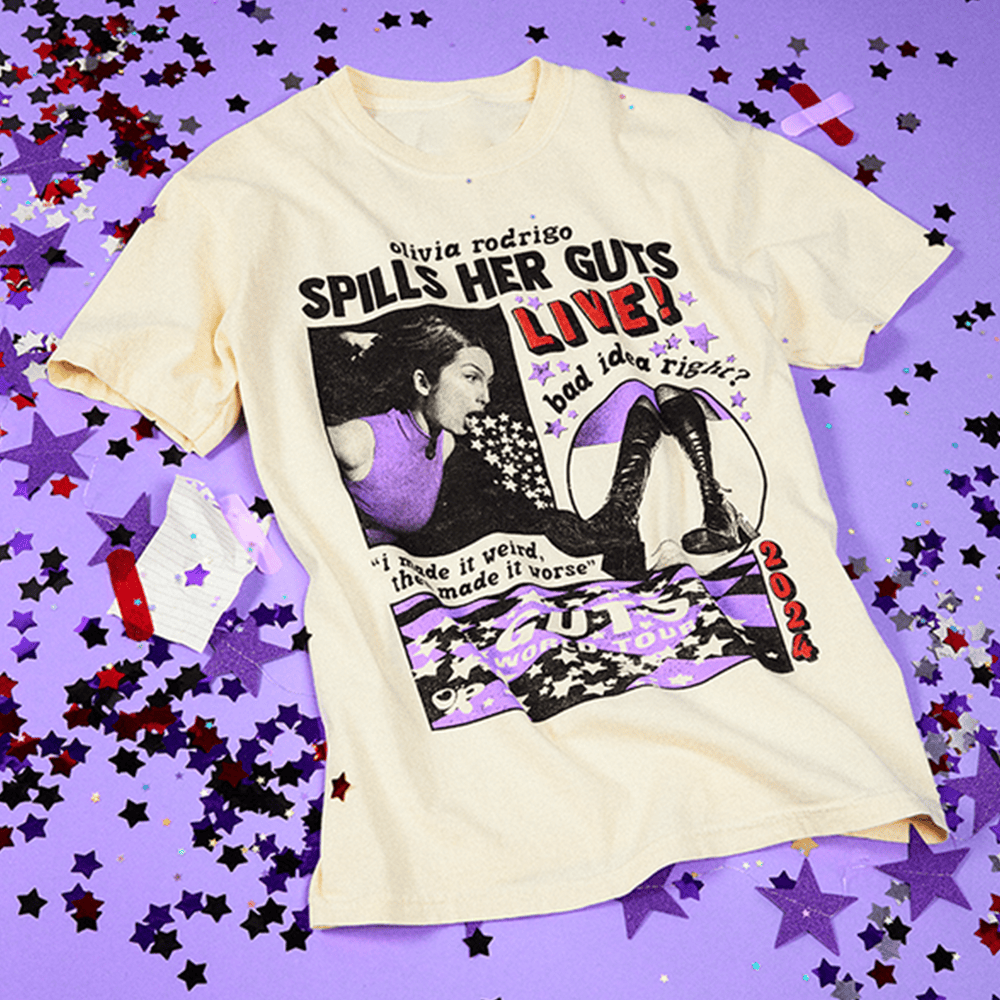 Olivia Rodrigo Merch OR Spills Her GUTS Live T-Shirt Best Gifts For Music Lovers Olivia Rodrigo Merch OR Spills Her GUTS Live T-Shirt Best Gifts For Music Lovers