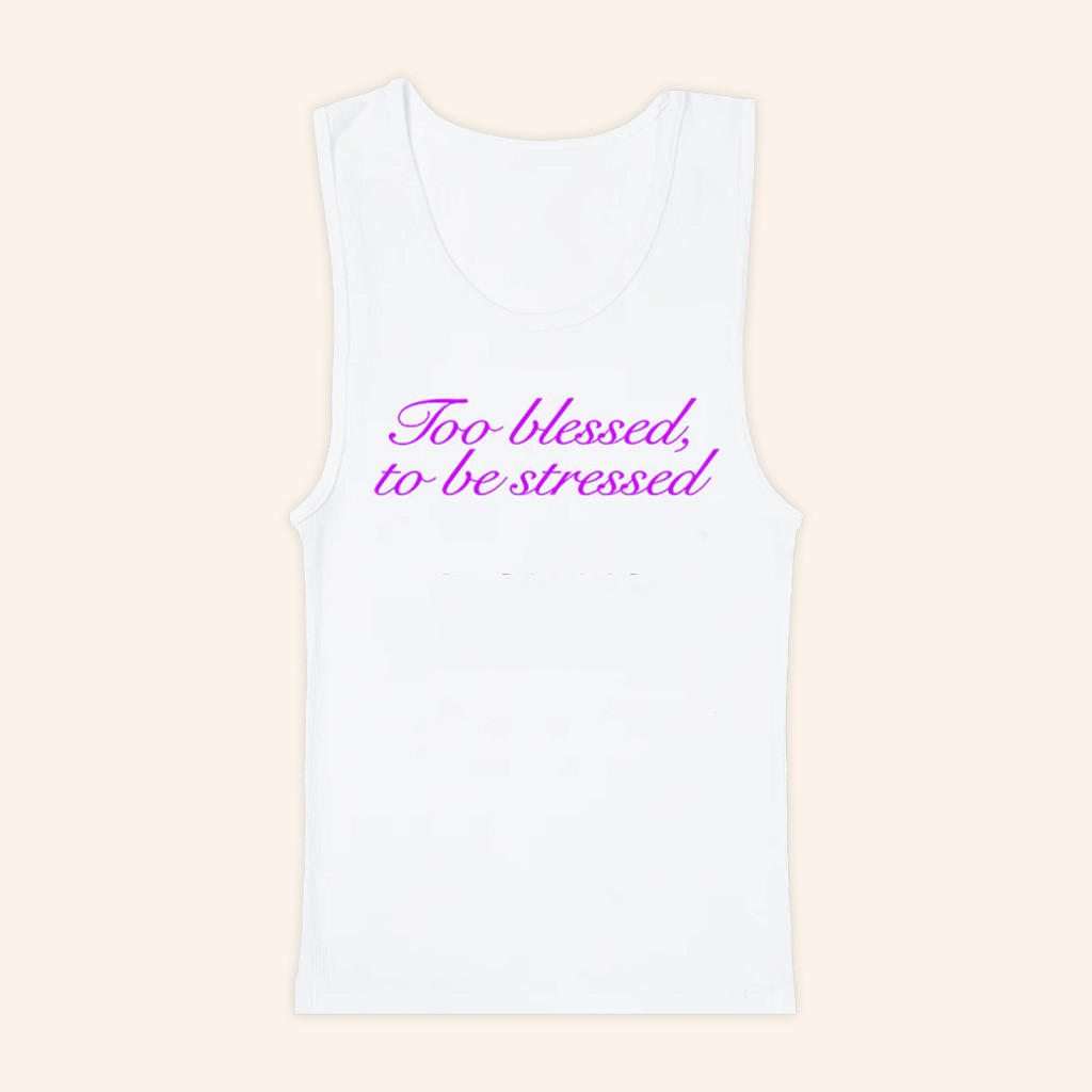 Olivia Rodrigo Merch Too Blessed To Be Stressed Tank Top Gifts For Sister Olivia Rodrigo Merch Too Blessed To Be Stressed Tank Top Gifts For Sister