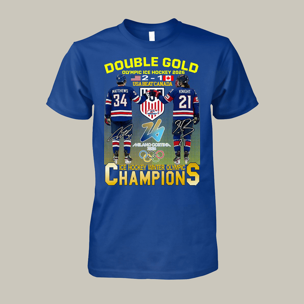 Olympic Ice Hockey 2026 Champions T-Shirt USA Hockey Gold Medal Clothes Best Gift For Fan