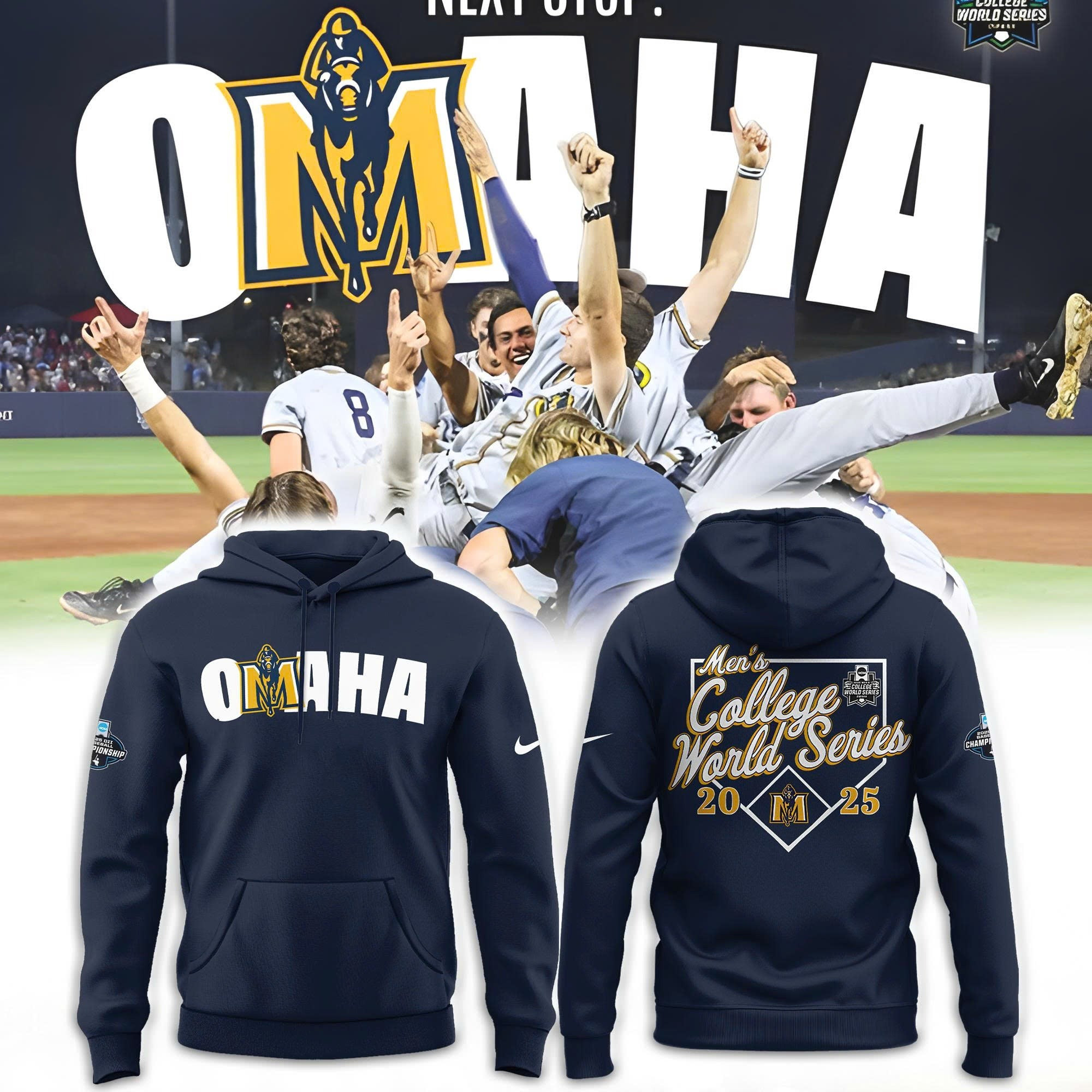 OMAHA Murray State World Series 2025 Hoodie Gifts For Brother