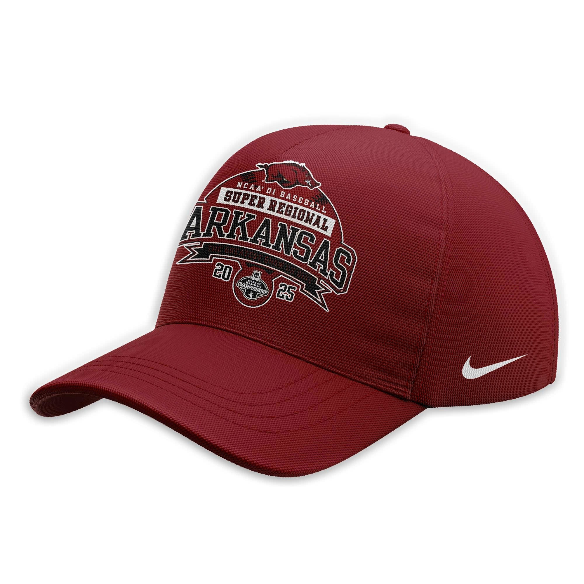 Omahogs 2025 Merch Arkansas Razorback Hat Super Regional Champions Baseball Fan Gear