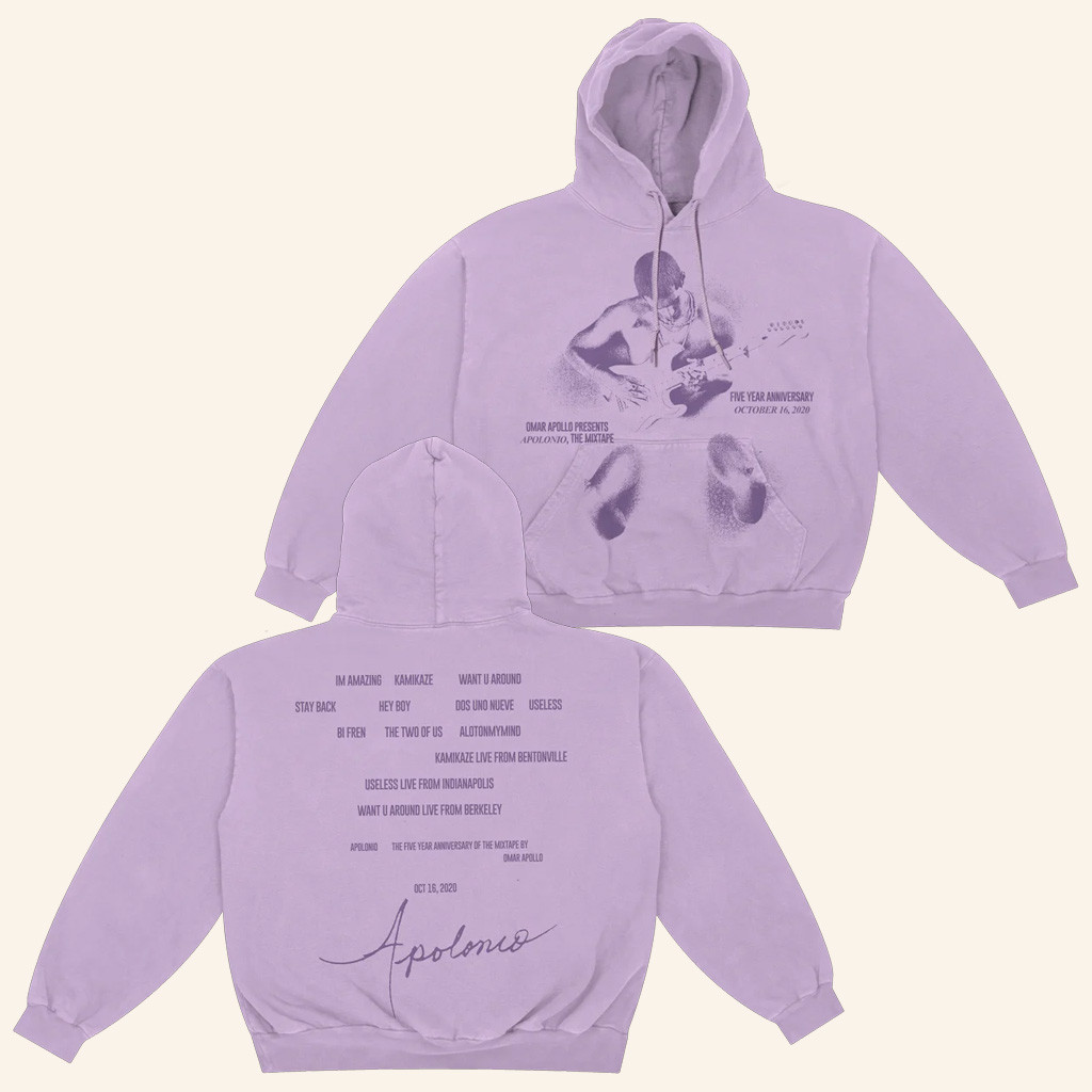 Omar Apollo Merch Apolonio Anniversary Hoodie Gifts For Music Enthusiasts Omar Apollo Merch Apolonio Anniversary Hoodie Gifts For Music Enthusiasts