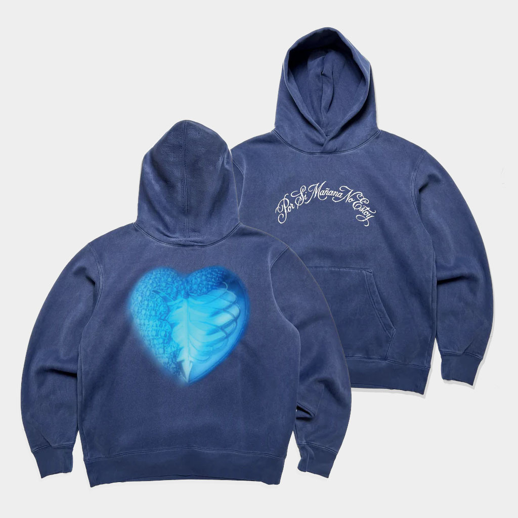 Omar Courtz Merch Infinite Heart Hoodie Por Si Manana No Estoy Hooded Sweatshirt Gifts For Fans-1