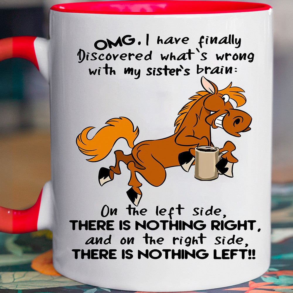 OMG I Have Finally Discovered What's Wrong Horse Mug Funny Coffee Mugs For Guys OMG I Have Finally Discovered What's Wrong Horse Mug Funny Coffee Mugs For Guys