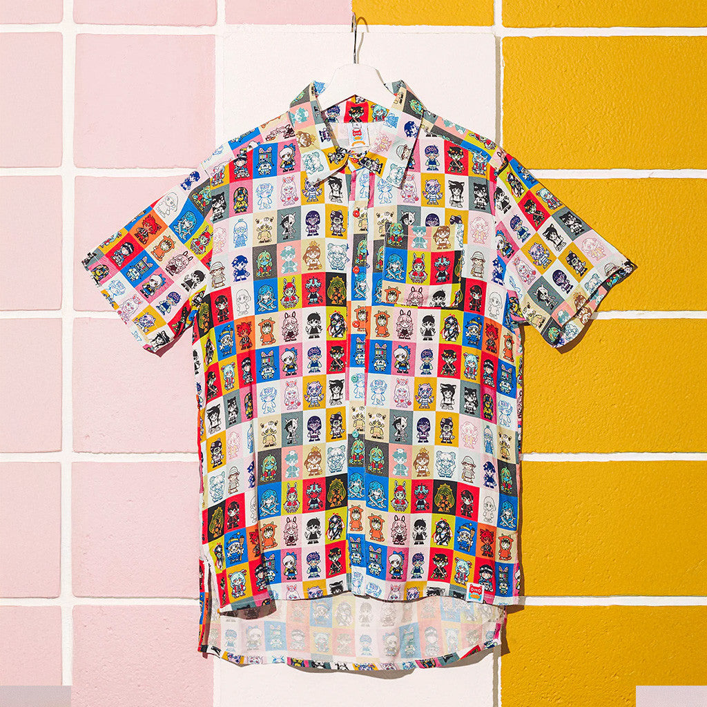 OMOCAT Merch Original Characters Button Up Shirt Gifts For Friends OMOCAT Merch Original Characters Button Up Shirt Gifts For Friends