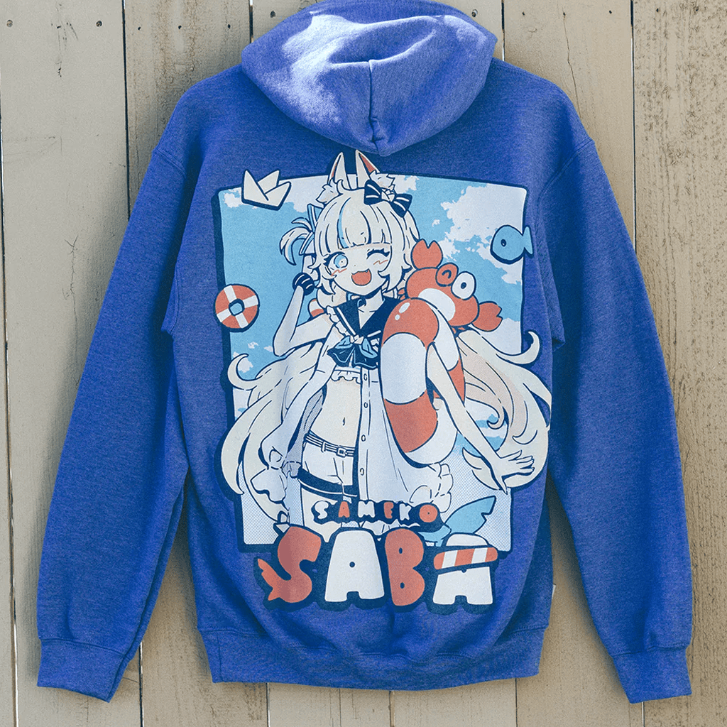 OMOCAT x Sameko Saba Merch Sameko Saba Hoodie Cute Gifts For Her OMOCAT x Sameko Saba Merch Sameko Saba Hoodie Cute Gifts For Her