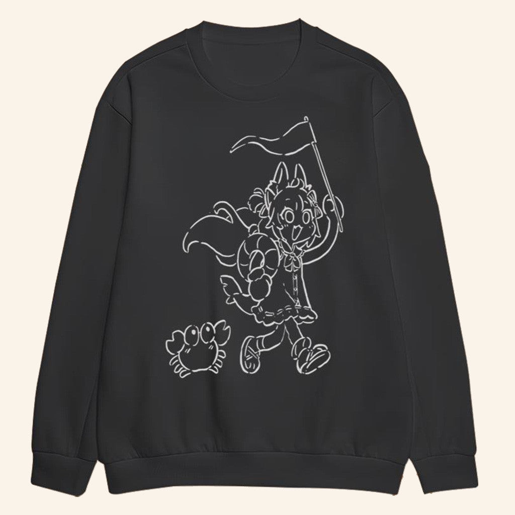 Omocat X Sameko Saba Merch Sweatshirt Gifts For Best Friends Omocat X Sameko Saba Merch Sweatshirt Gifts For Best Friends