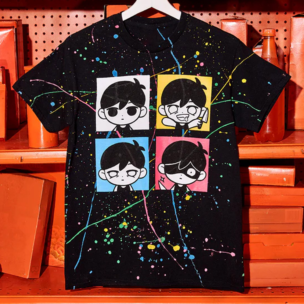 Omori Merch Emotions Splatter T-Shirt Christmas Gifts For Him Omori Merch Emotions Splatter T-Shirt Christmas Gifts For Him